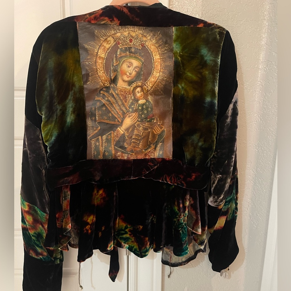 Custom Velvet “Mary the Queen of Heaven” jacket